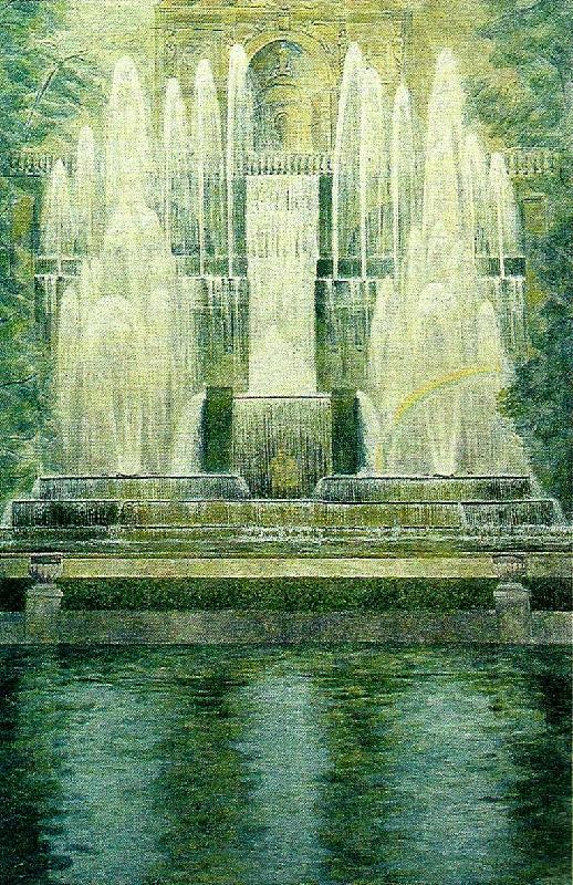 piero ligorio neptunbrunnen i parken China oil painting art